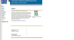 Desktop Screenshot of calsysnet.calit2.net